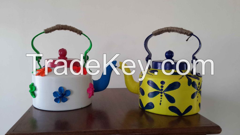 painted and decorated kettles