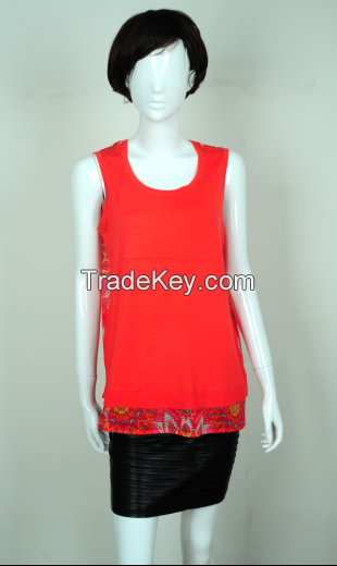 78% RAYON 22% NYLON KNITTED VEST