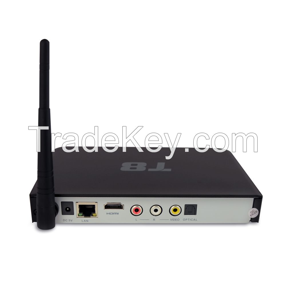 2014Best S802 Quad Core Android 4.4 kitkat set topTV Box with XBMC, Support Dual-band Wi-Fi (2.4/5.8GHz) and Bluetooth