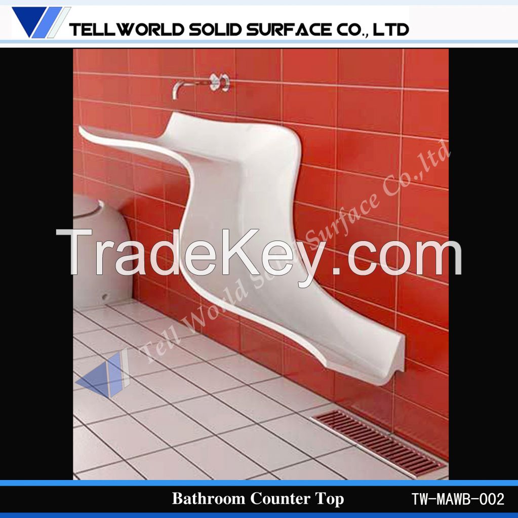 2014 Marble Top White Sanitary Ware Bathroom Sink