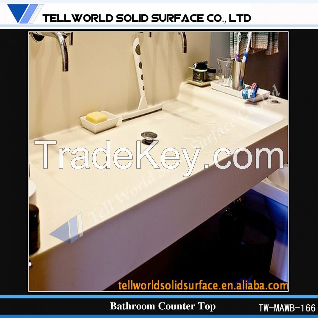 2014 Marble Top White Sink Bathroom Vanity and Counter