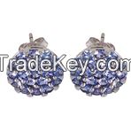 Tanzanite 925 Sterling Silver Earring Jewelry