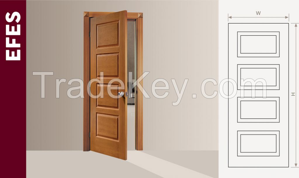 PVC laminated American panel interior wooden doors