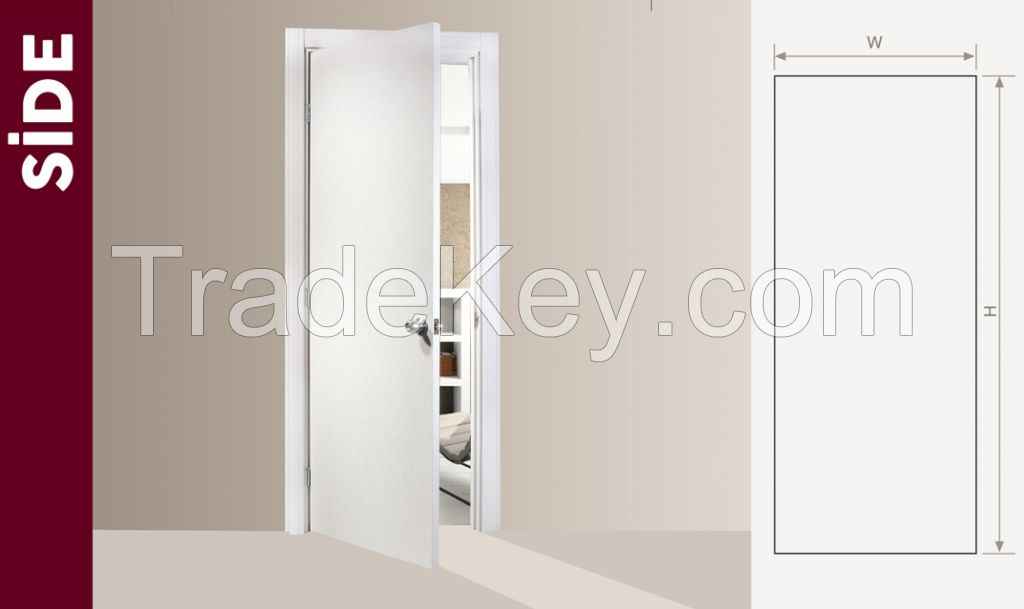 PVC laminated American panel interior wooden doors