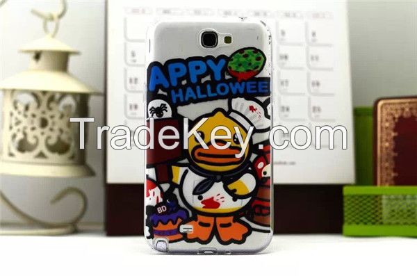for samsung note 2 N7100 Untrathin TPU back cover case with free shipment
