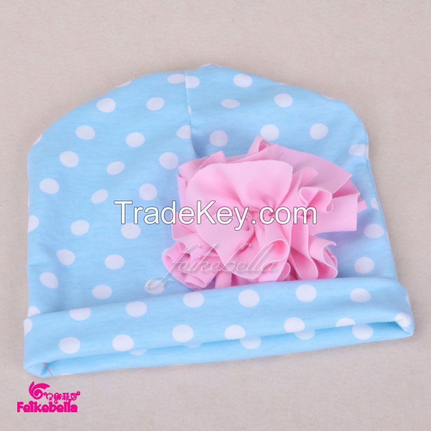 baby hat children hat 100% cotton lovely infant headwear polka dots baby cap