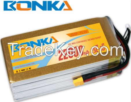 UAV lipo battery Bonka-22000mah-3S1P-25C