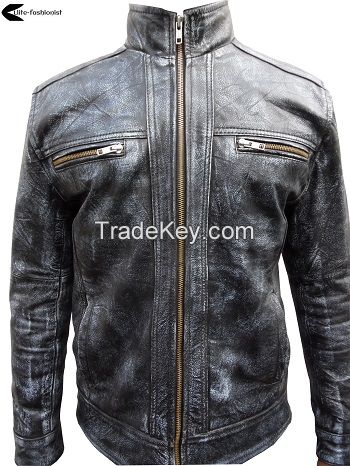 Jeans Style Handmade Leather Jacket