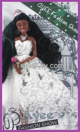 Princess Black Doll 12.5"