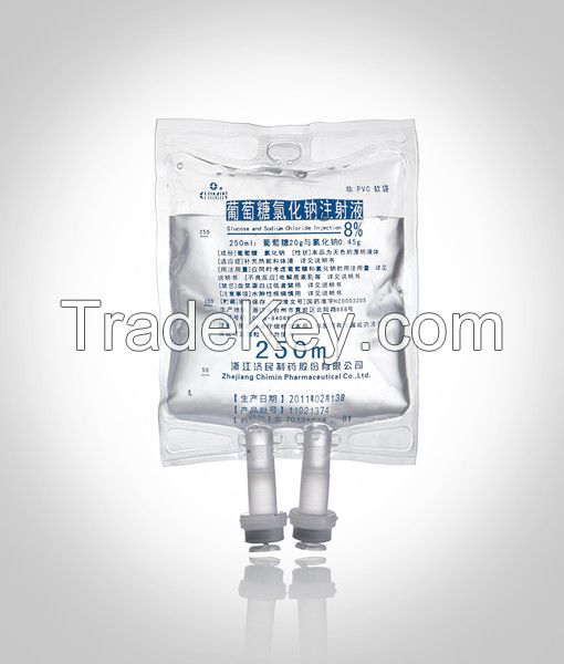 Sodium Chloride and glucose intravenous injection (250ml 500ml 1000ml)