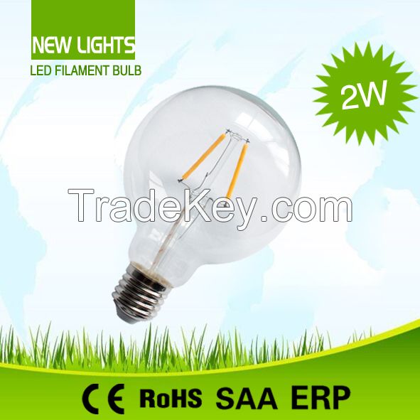 4W E27 G95 LED Filament Bulb With CE Approved   