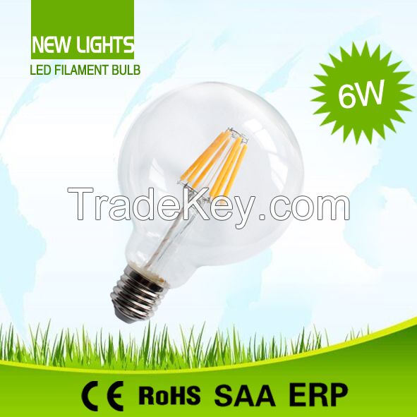 4W E27 G95 LED Filament Bulb With CE Approved   