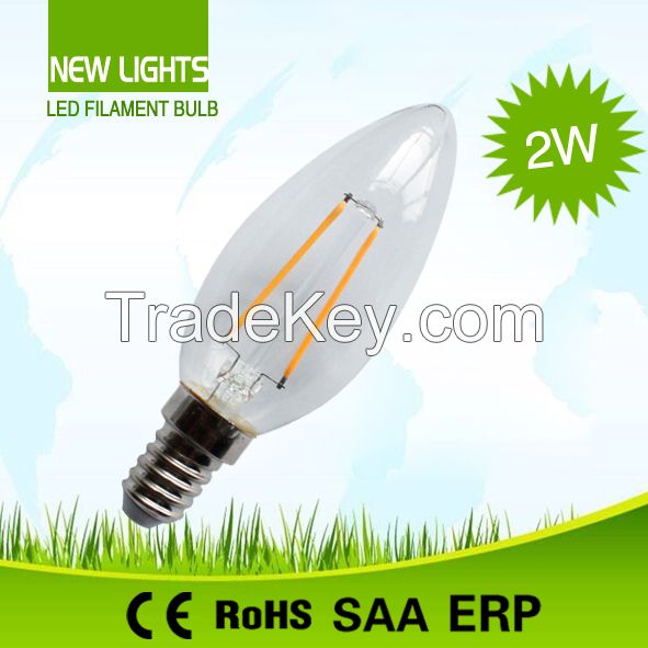 2W E14 C35 led filament light
