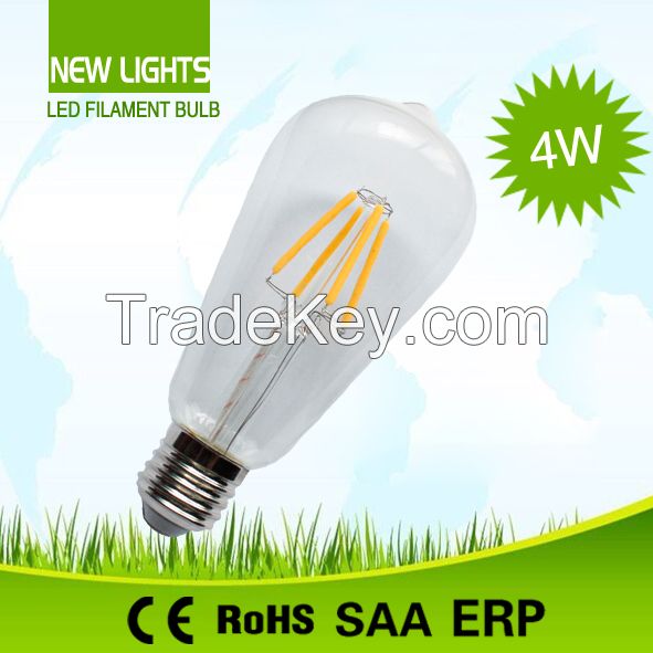 Most Popular 2W E27 ST64 LED Filament Bulb