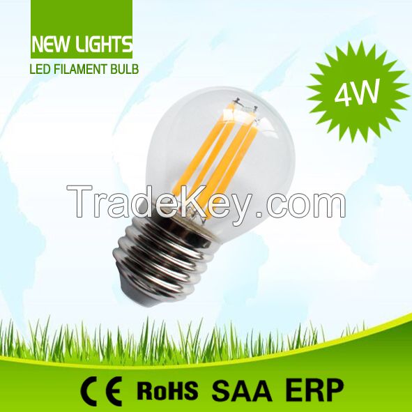 2W E27 G45 LED Filament Bulb with 360 degree