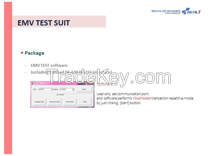 EMV test reader DE-630 emv test suit