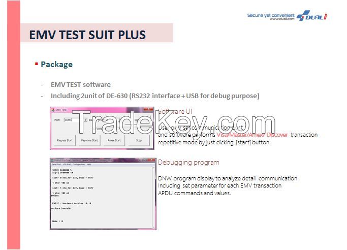 EMV test reader DE-630 emv test suit