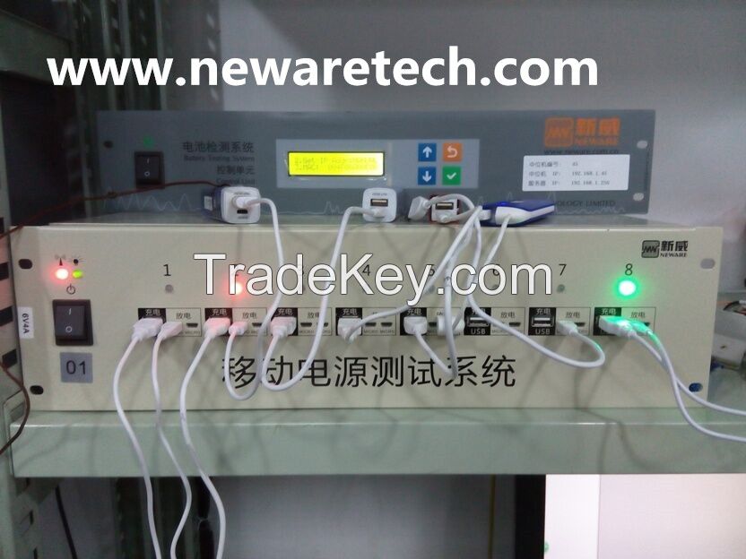 Neware 8 channels power bank/mobile bank capacity , cycler life testing system