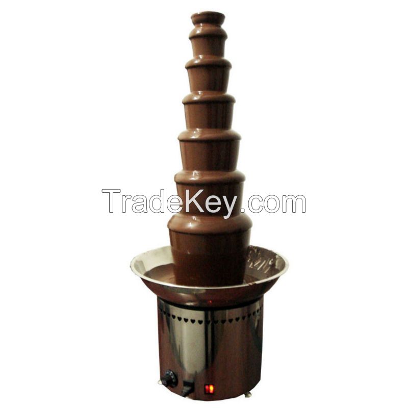 7 tiers 304 stainless steel commercial chocolate fountain