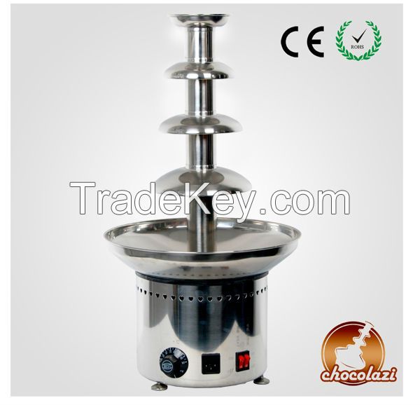 4 tiers stainless steel commercial chocolate fountain