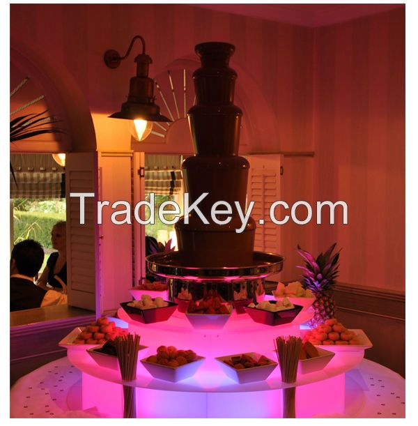 The acrylic LED BASE of Chocolate fountain stand
