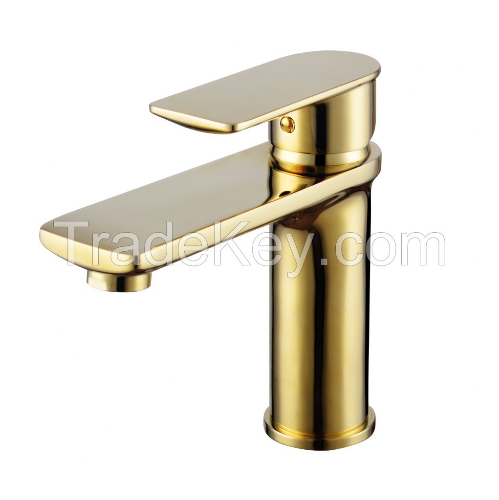 Lead and copper free basin faucet