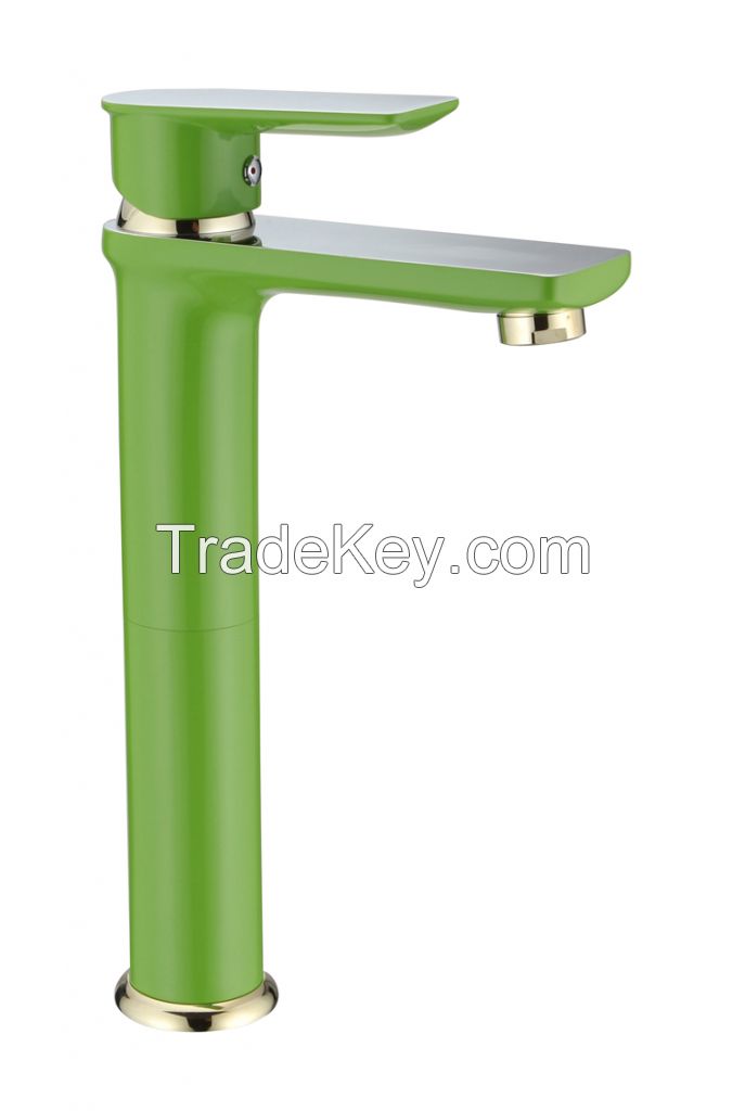 Lead and copper free basin faucet