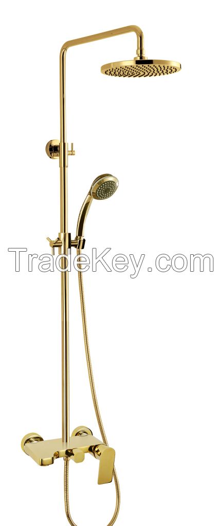 Lead and copper free luxurious shower head set 