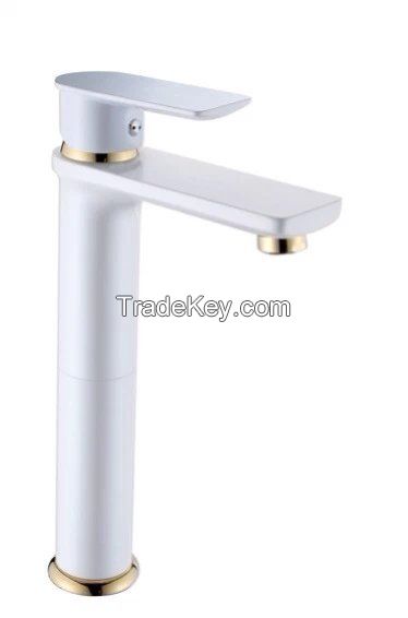 Lead and copper free basin faucet