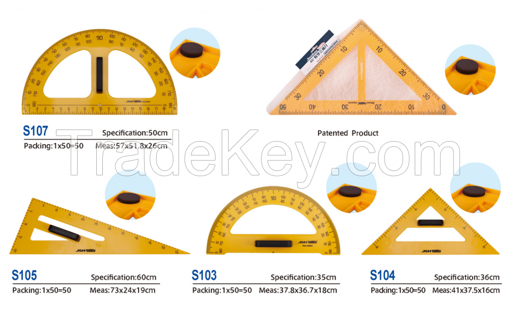 Ruler for teaching and painting