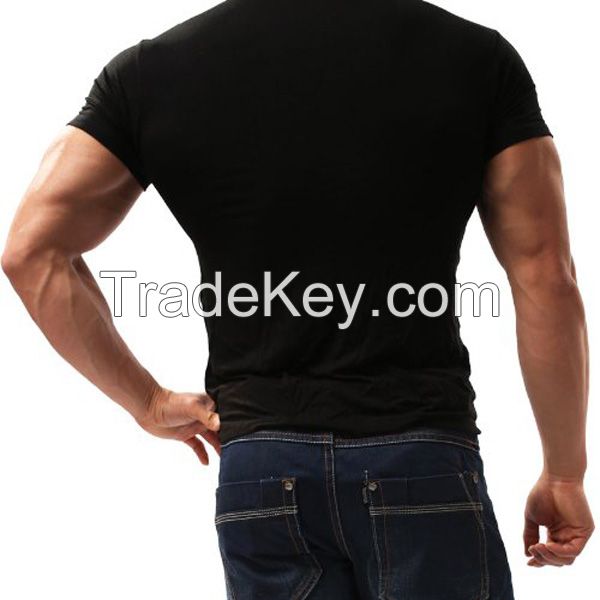 95 Cotton 5 Spandex Muscle Mens Tight Fit Hot T Shirt  3170207