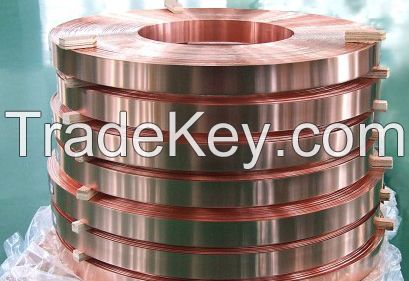 Oxygen-free silver-copper strips and oxygen-free copper strips