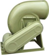 Glass fiber-reinforced plastic anti-corrosion squirrel cage blower