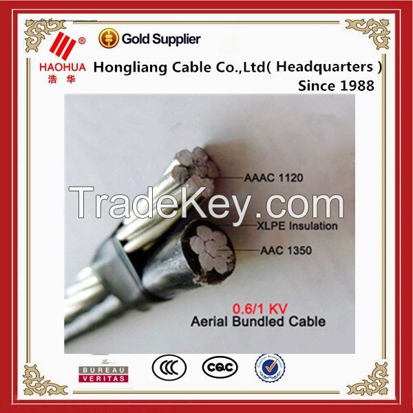 600/1000V PE/XLPE insulated overhead ABC cable