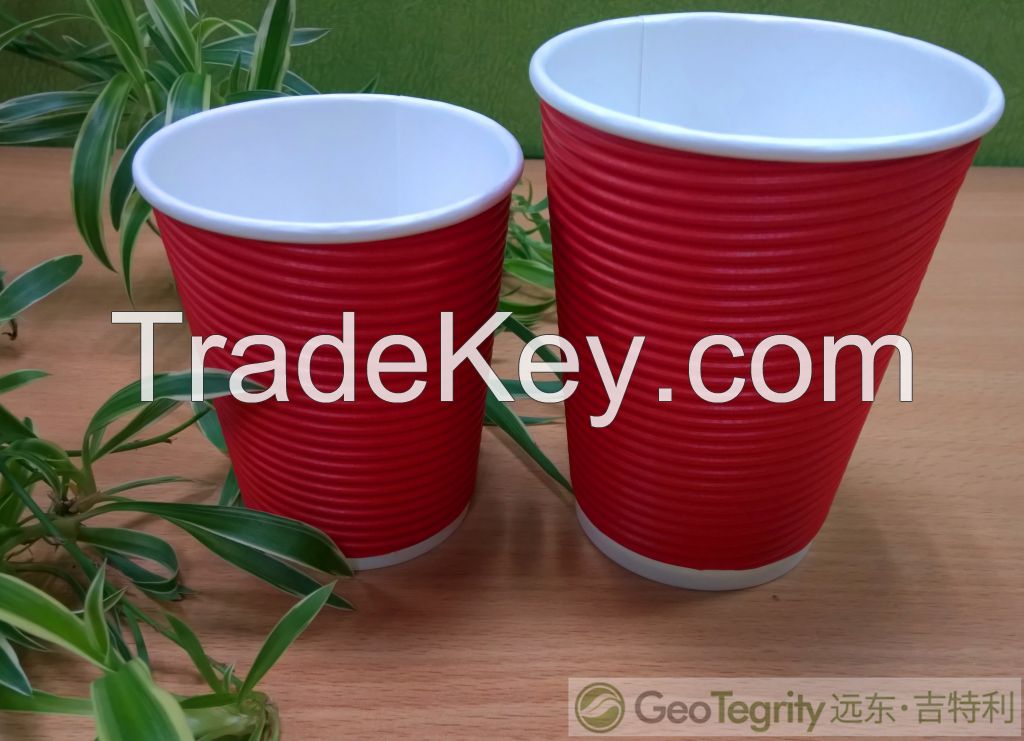 paper cup/print paper cup/ripple wall cup/embossed double wall cup/cold cup/ice-cream cup