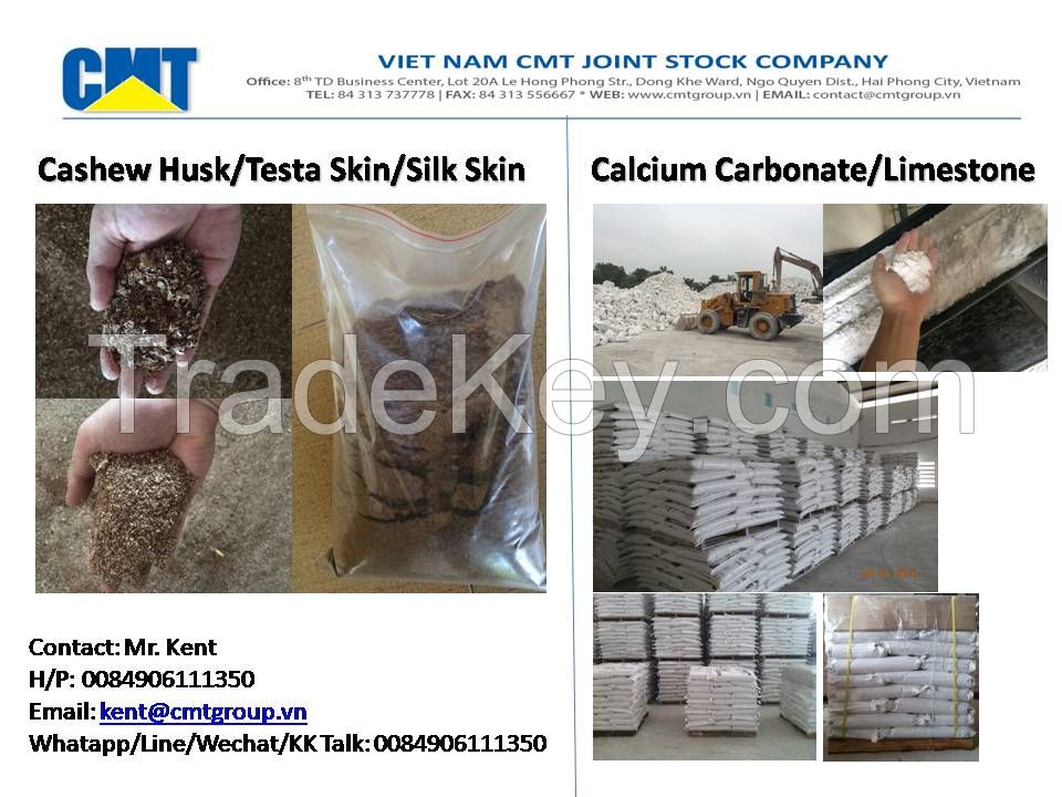 Cashew Husk/ Cashew shell/Cashew testa Skin/Silk Skin