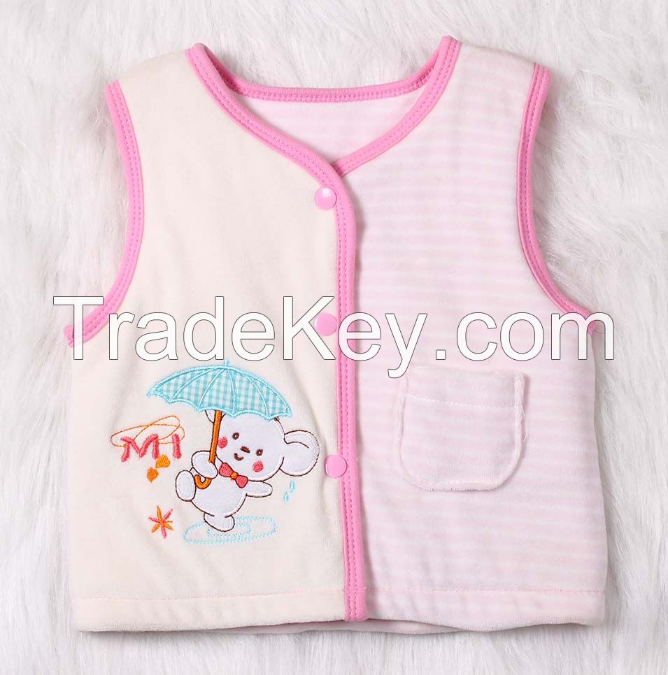 baby vest with padded silk cotton