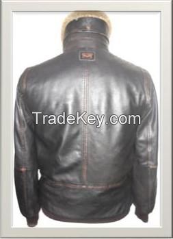 Men's Motorbike Leather Jacket Style M-122181