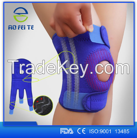 2016 new products aofeite elastic adjustable knee support brace 