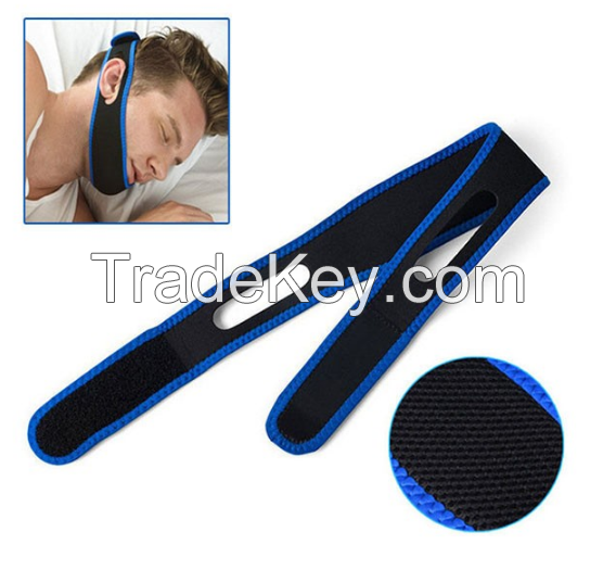 Hot Selling Anti Snore Jaw Support device Anti Snore Chin Strap, Neoprene Snoring Stop Strap