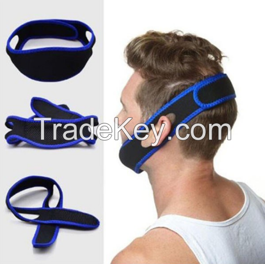 Hot Selling Anti Snore Jaw Support device Anti Snore Chin Strap, Neoprene Snoring Stop Strap