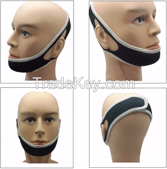 Hot Selling Anti Snore Jaw Support device Anti Snore Chin Strap, Neoprene Snoring Stop Strap