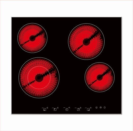 HB64-66N02T- 4 Zone Ceramic Hobs with GS/SAA/CE/EUP/ROSH Certifications