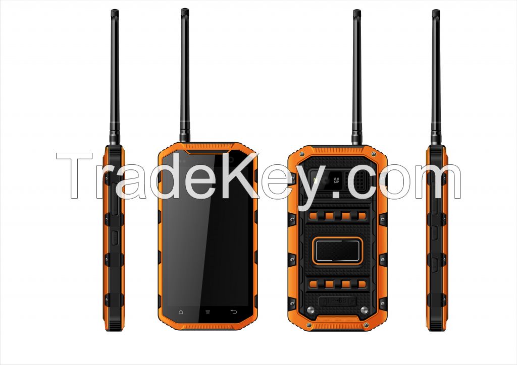 Quad core Android 4.2 Best rugged mobile phone waterproof shockproof tough phones IP68 Support Walkie Talkie PPT