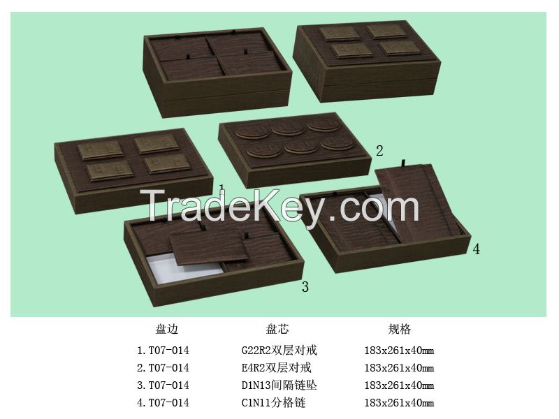 Jewelry shopping showcase display tray for exhibition rings,earing,pendant.