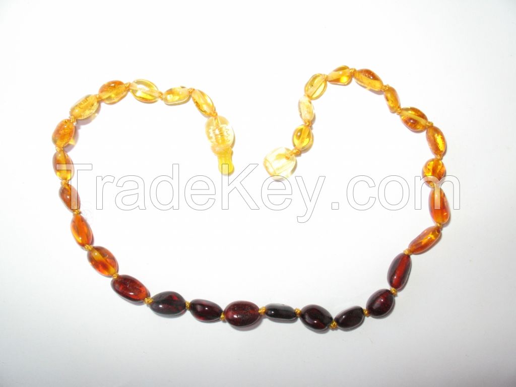 Amber necklaces, teething necklaces for baby