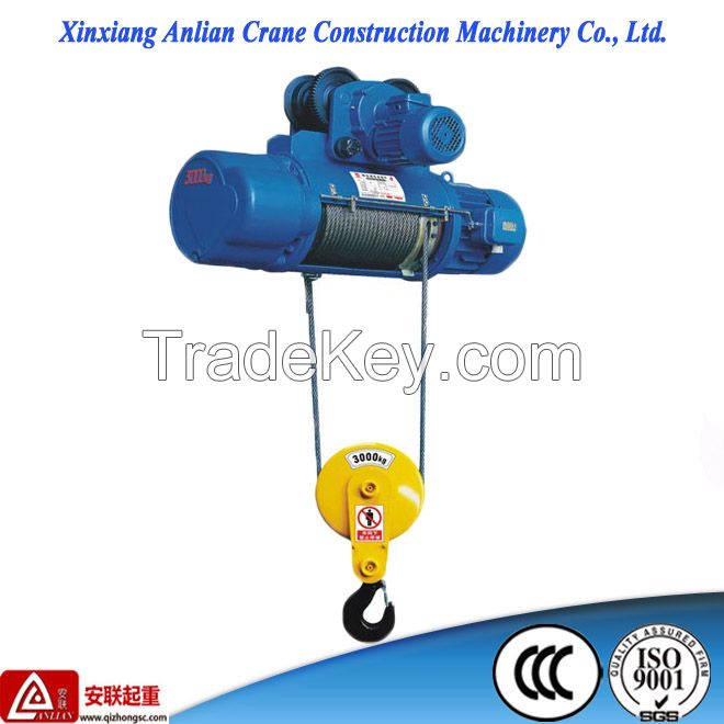 Crane Hoist / construction hoist / CD1 model 1ton electric wire rope hoist