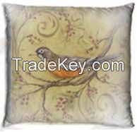 Pillow with nice bird design