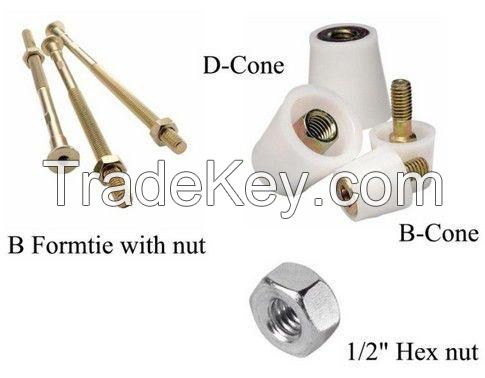 form tie type b form tie , b cone , d cone , flat rib washer