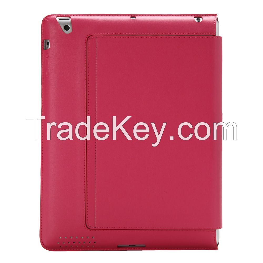 Royal Cat Ipad air Genuine Leather Case (Rose red)